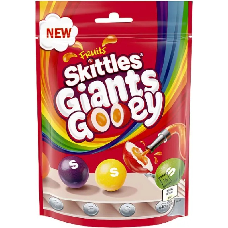 SKITTLES Gooey Giants dražejas 132g