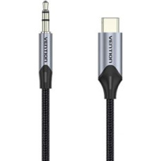 Vention Parveidotājs Vention  Cable Audio USB-C to 3,5mm mini jack 1m black