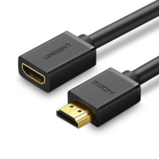 Ugreen Kabelis Ugreen  Ugreen cable HDMI extension cable (female) - HDMI (male) 19 pin 1.4v 4K 60Hz 30AWG 2m black (10142)