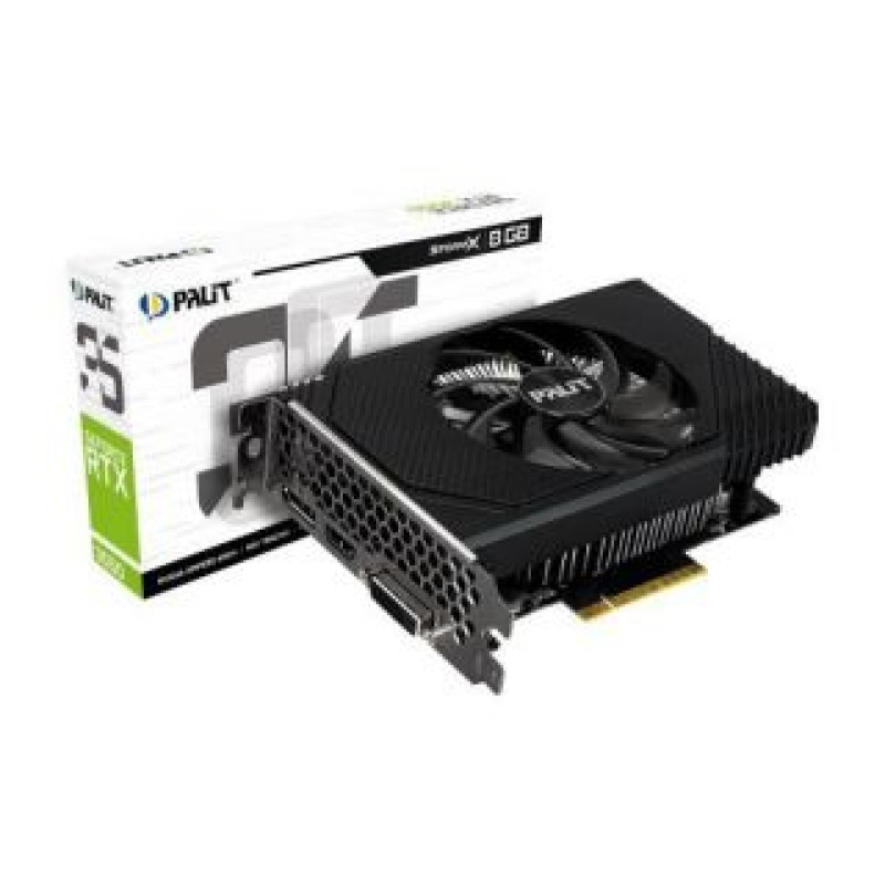 Palit Grafiskās karte / Video kartes Palit  Graphics Card||NVIDIA GeForce RTX 3050|8 GB|GDDR6|128 bit|PCIE 4.0 16x|GPU 1552 MHz|Dual Slot Fansink|1xDVI-D|1xHDMI|1xDisplayPort|NE63050018P1-1070F