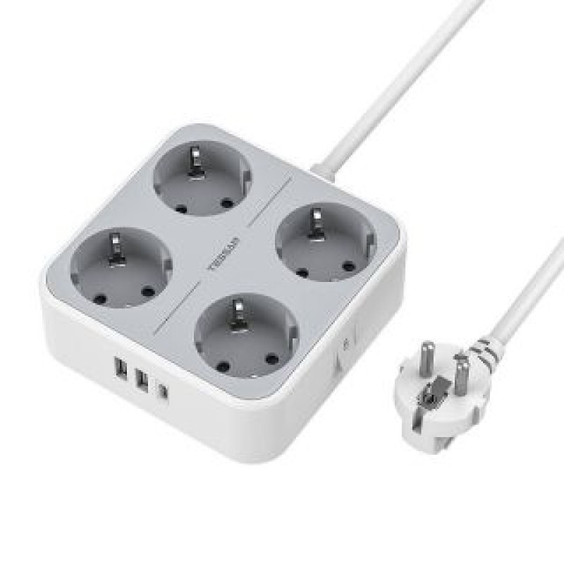 Tessan Cita datorprece Tessan  TESSAN Power strip TS-302-C-GR