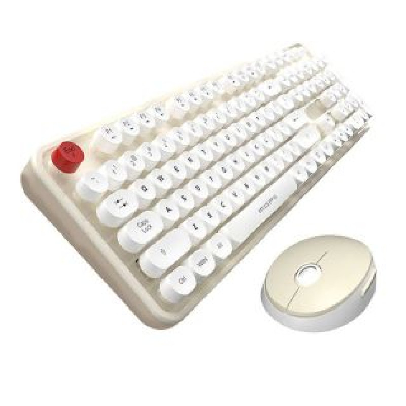 Mofii Datora tastatūra MOFII  Wireless keyboard + mouse set MOFII Sweet 2.4G (White-Beige