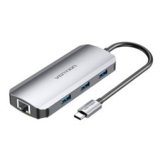 Vention Cita datorprece Vention  USB-C to HDMI Docking Station, 3x USB 3.0, RJ45, PD 0.15m Vention TOHHB (gray)