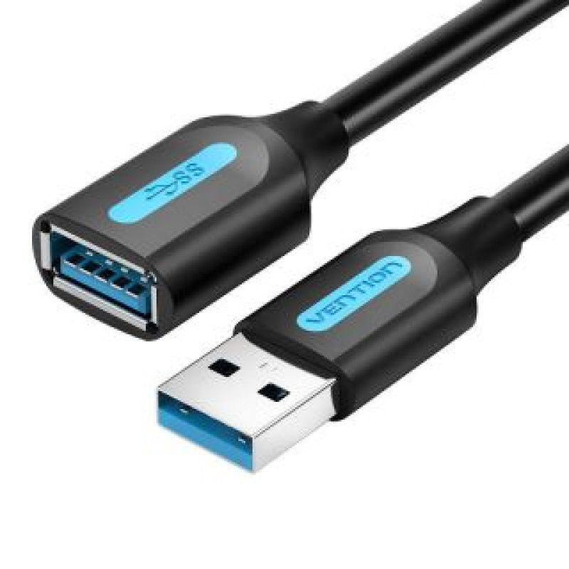 Vention Parveidotājs Vention  Extension Cable USB 3.0 male to female Vention CBHBH 2m Black