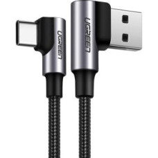 Ugreen Kabelis Ugreen  Ugreen angle cable USB cable - USB Type C Quick Charge 3.0 QC3.0 3 A 0.5 m gray (US176 20855)