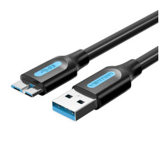 Vention Kabelis Vention  USB 3.0 A to Micro-B cable Vention COPBD 2A 0.5m Black PVC