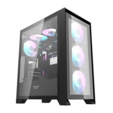 Darkflash Dzesētājs Darkflash  Computer case Darkflash DRX70 GLASS + 4 RGB fans (black)