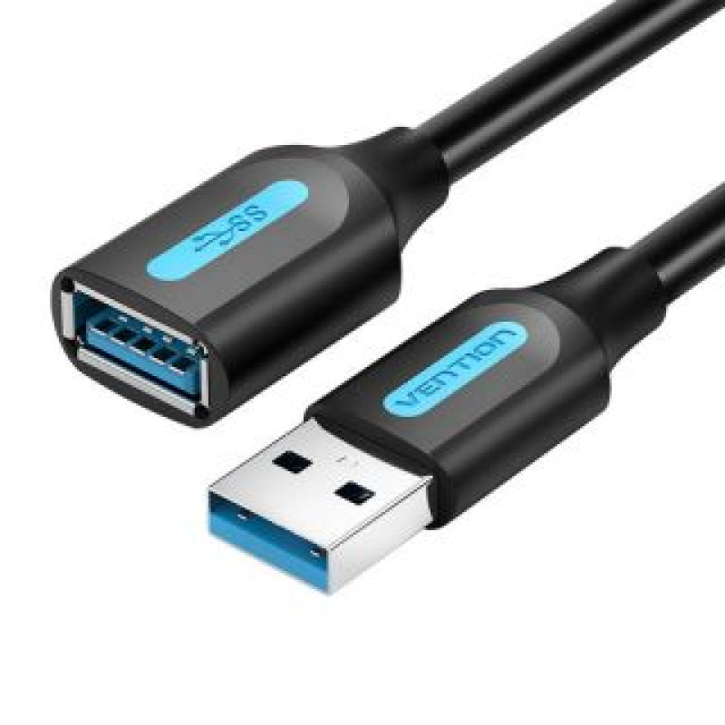 Vention Parveidotājs Vention  Cable Extension USB 3.0 A male-female Vention CBHBD 0.5m black