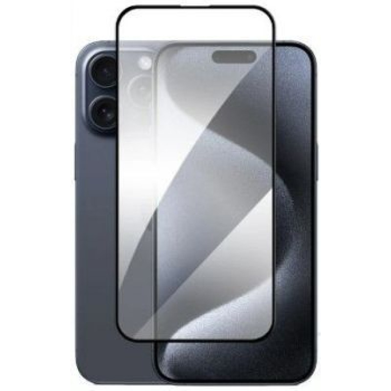 Evelatus Aizsargstikls Evelatus Apple iPhone 16 Pro Max 2.5D Full Cover Glass Anti-Static Light Black