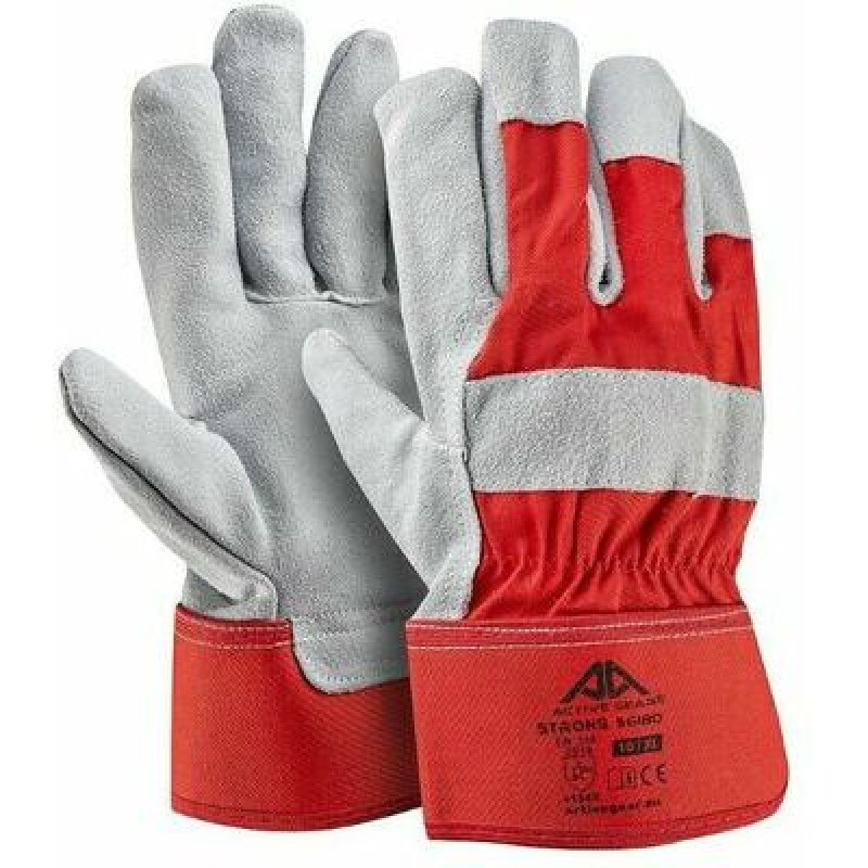 Active Gear DURABLE LEATHER GLOVES XL