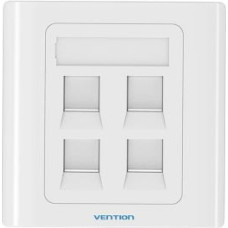 Vention Cita datorprece Vention  4-Port Keystone Wall Plate 86 Type Vention IFCW0 White