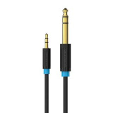 Vention Parveidotājs Vention  Audio Cable TRS 3.5mm to 6.35mm Vention BABBG 1,5m, Black