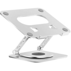 Ilike Turētāji un statīvi iLike  STM5 Pro Metal Notebook / Tablet PC Holder Stand with Adjustable Perfect Angle&360 Rotation Black Silver