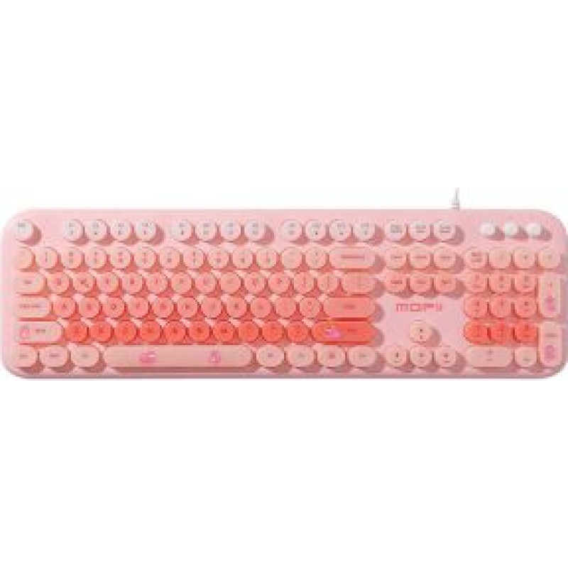 Mofii Datora tastatūra MOFII  MOFII wired keyboard with backlight Love Me (Pink)