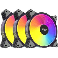 Aigo Dzesētājs Aigo  Computer Fan set 3in1 Aigo AR12 ARGB 120x120 (black)