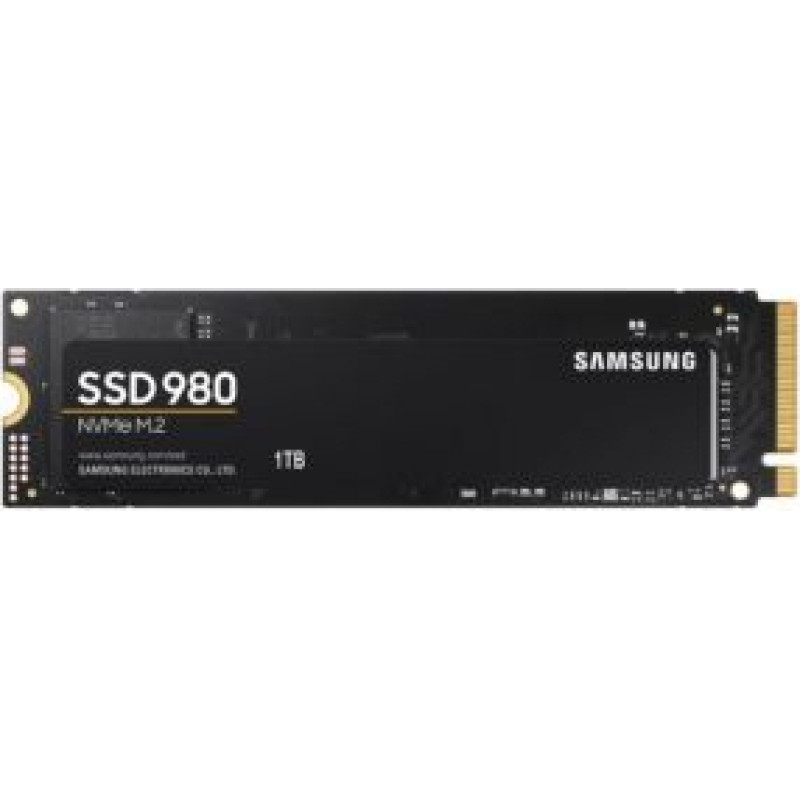 Samsung Cietais disks SSD Samsung  V-NAND SSD 980 1000 GB, SSD form factor M.2 2280, SSD interface M.2 NVME, Write speed 3000 MB/s, Read speed 3500 MB/s