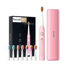 Fairywill Zobu birste FairyWill  Sonic toothbrush with head set and case FairyWill FW-507 Plus (pink)