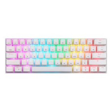 Motospeed Datora tastatūra Motospeed  Wireless Mechanical keyboard Motospeed SK62 White (red switch)