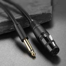 Ugreen Kabelis Ugreen  Ugreen audio cable XLR microphone cable (female) - 6.35 mm jack (male) 2 m black (20719 AV131)