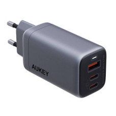 Aukey Adapteris Aukey  Wall charger Aukey PA-B6U, 1xUSB-A, 2xUSB-C, 67W (gray)