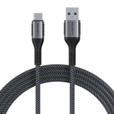 Lention Kabelis Lention  USB-A 3.1 to USB-C Fast charging cable Lention CB-ACE-6A1M, 6A, 10Gbps, 1m (black)