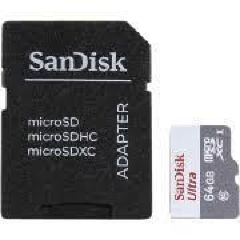 Sandisk By Western Digital Cita datorprece SANDISK BY WESTERN DIGITAL  MEMORY MICRO SDXC 64GB UHS-I/W/A SDSQUNR-064G-GN6TA SANDISK