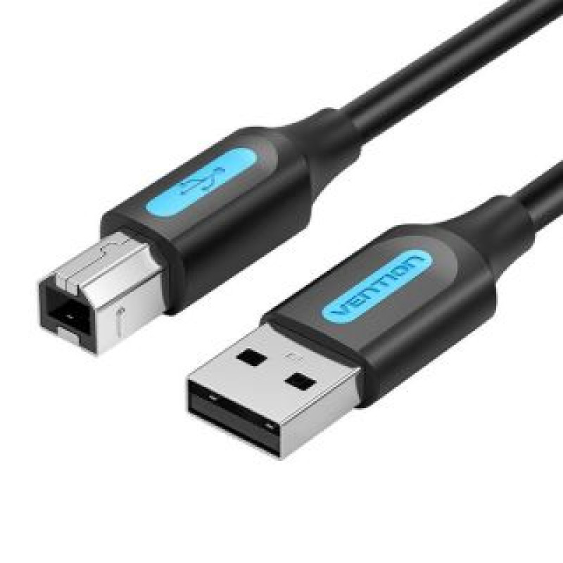 Vention Kabelis Vention  USB 2.0 A to B cable Vention COQBJ 2A 5m Black PVC