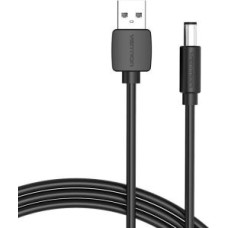 Vention Kabelis Vention  Power Cable USB 2.0 to DC 5.5mm Barrel Jack 5V Vention CEYBF 1m (black)