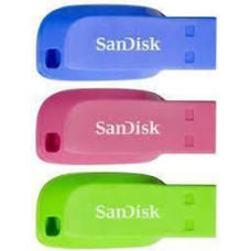 Sandisk By Western Digital Zibatmiņa SANDISK BY WESTERN DIGITAL  MEMORY DRIVE FLASH USB2 16GB/3PCS SDCZ50C-016G-B46T SANDISK