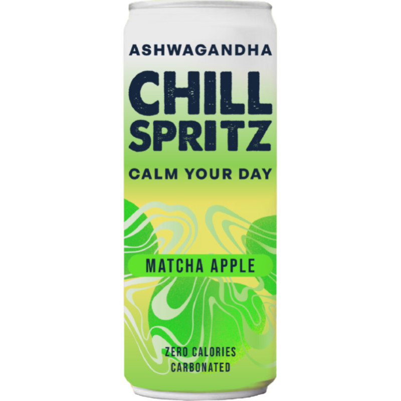 CHILL SPRITZ Matcha Apple izotonisks dzēriens ar vitamīniem 330ml