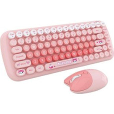 Mofii Datora tastatūra MOFII  MOFII Candy New 2.4G Wireless Keyboard + Mouse Set (Pink)