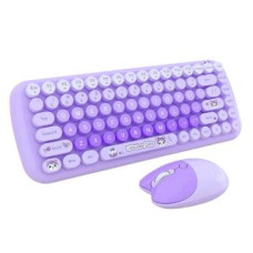 Mofii Datora tastatūra MOFII  MOFII Candy New 2.4G Wireless Keyboard + Mouse Set (Purple)