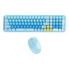 Mofii Datora tastatūra MOFII  MOFI Baby Bear Wireless Keyboard + Mouse Set (blue)