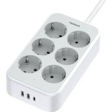 Tessan Cita datorprece Tessan  TESSAN power strip TS-PS02DE00 (white)