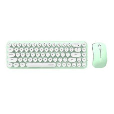 Mofii Datora tastatūra MOFII  Wireless keyboard + mouse set MOFII Bean 2.4G (White-Green)