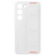 Samsung Aizmugurējais vāciņš Samsung - EF-GS911TWE Samsung Silicone Cover with Strap for Galaxy S23 White