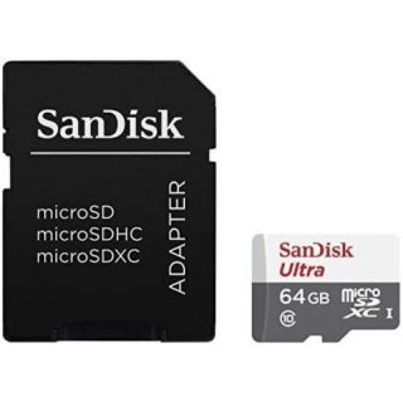 Sandisk By Western Digital Cita datorprece SANDISK BY WESTERN DIGITAL  MEMORY MICRO SDXC 64GB UHS-I/SDSQUNR-064G-GN3MA SANDISK