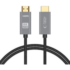 Tech-Protect Kabelis Tech-Protect  Tech-Protect UltraBoost HDMI 2.1 / HDMI 2.1 4K 120Hz / 8K 60HZ Cable 1m - Black