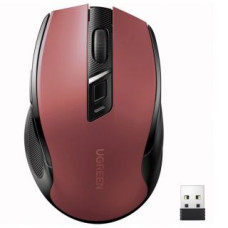 Ugreen Datora pele Ugreen  Ugreen MU006 wireless optical mouse USB 2.4GHz / Bluetooth 5.0 4000 DPI - red