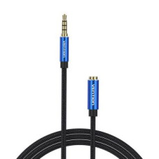 Vention Parveidotājs Vention  Cable Audio TRRS 3.5mm Male to 3.5mm Female Vention BHCLI 3m Blue