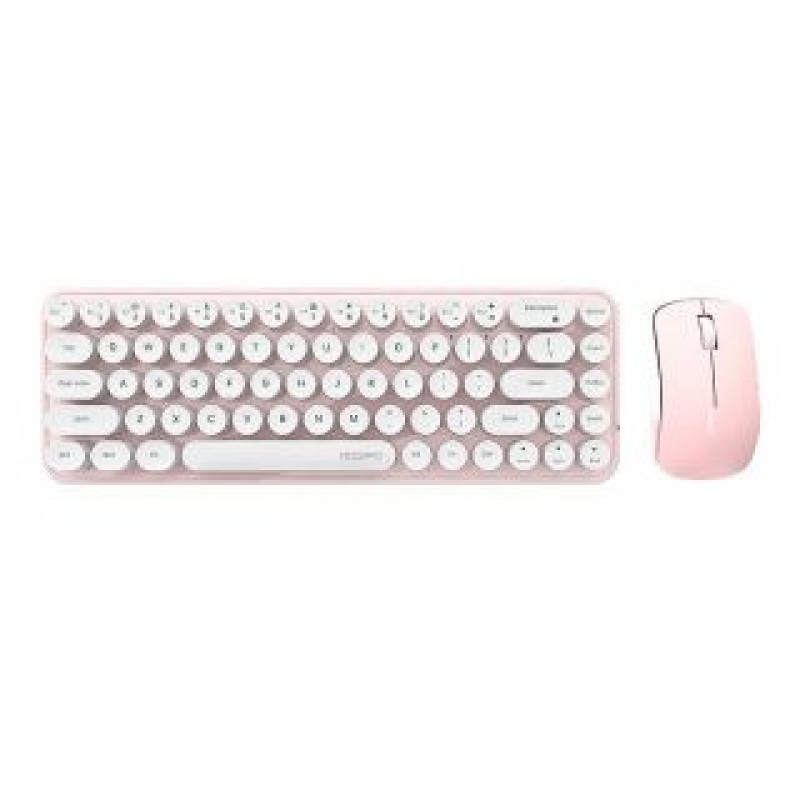 Mofii Datora tastatūra MOFII  Wireless keyboard + mouse set MOFII Bean 2.4G (White-Pink)