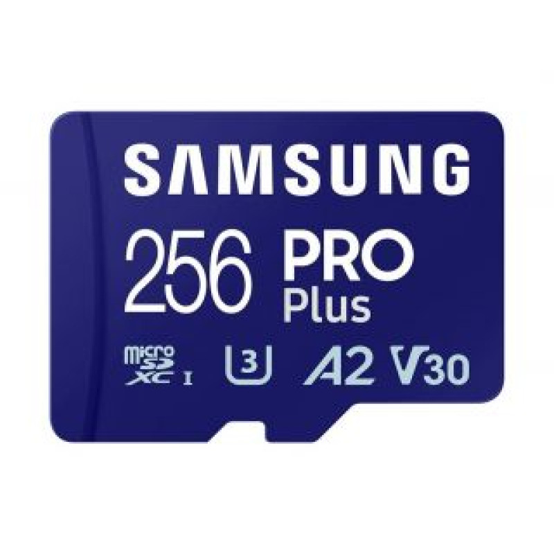 Samsung Atmiņas kartes Samsung  microSD Card Pro Plus 256 GB, MicroSDXC, Flash memory class 10