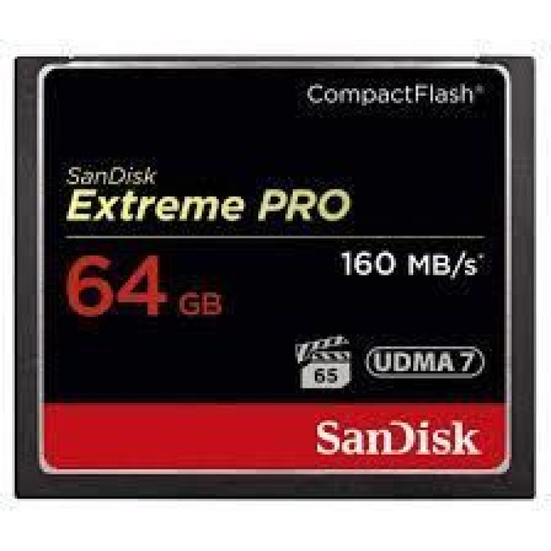 Sandisk By Western Digital Cita datorprece SANDISK BY WESTERN DIGITAL  MEMORY COMPACT FLASH 64GB/SDCFXPS-064G-X46 SANDISK