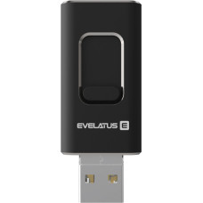 Evelatus Zibatmiņa Evelatus  USB Flash 4in1 32GB EFD03 (USB,Micro,Type C and iPhone) Black