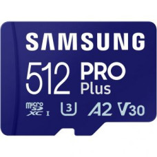 Samsung Atmiņas kartes Samsung  PRO Plus microSD Card 512GB Blue