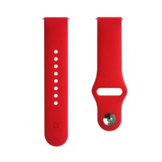 Evelatus Siksniņa Evelatus  22mm Silicone Loop Watch Straps (S/M 110mm) Red