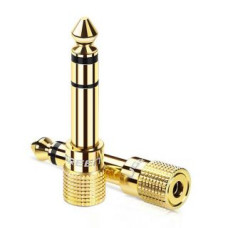 Ugreen Parveidotājs Ugreen  6.5mm Male to 3.5mm Female Adapter Gold