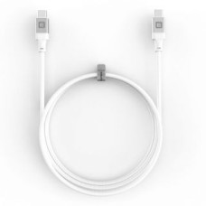 Evelatus Kabelis Evelatus  USB C to C Cable 2M 60W / 20V3A Aluminum housing braiding White