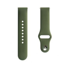 Evelatus Siksniņa Evelatus  22mm Silicone Loop Watch Straps (S/M 110mm) Olive