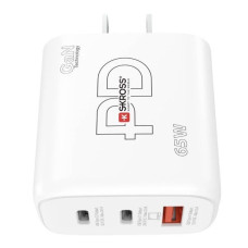 Skross Adapteris Skross  Power Charger 65W PD GaN US USB charger Indoors Max. output current 3.25 A USB 2.0 port A, USB-C White